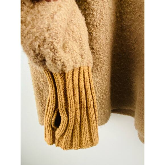 Offline by Aerie oversized brown fleece sweater thumb hole size S/P (1130) - Picture 3 of 7